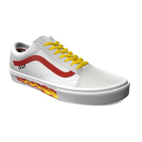 Vans Customs True White Leather Skate Old Skool (customs)