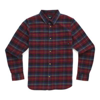 Vans Kids Banfield Flannel Shirt (port Royale/asphalt)