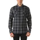 Vans Monterey Plaid Buttondown Shirt (vans Black/graphite) Mens T-shirts
