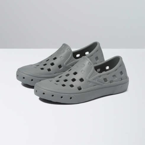Vans Kids Slip-on Trk Shoe (frost Gray)