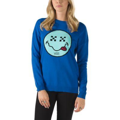 Vans Mens Shoes Skate Shoes Mens Shoes Mens Sandals Yodelay Sweater (nautical Blue) Womens Sweatshirts