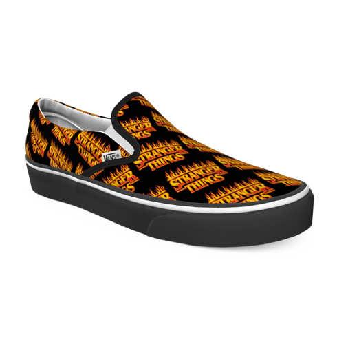 Vans X Stranger Things Customs Flame Logo Slip-on Wide (customs)