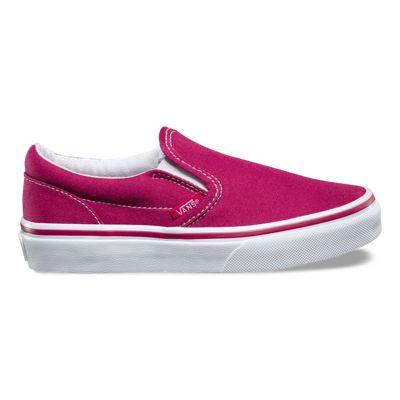 Vans Kids Canvas Slip-on (sangria/true White)