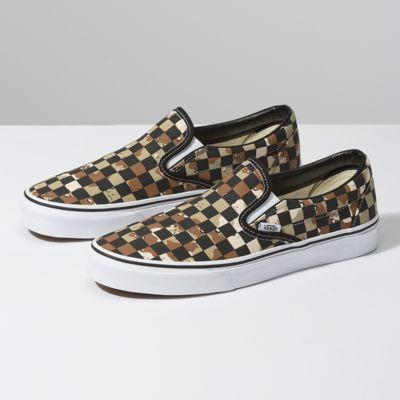 Vans Checkerboard Slip-on (camo Desert/true White)