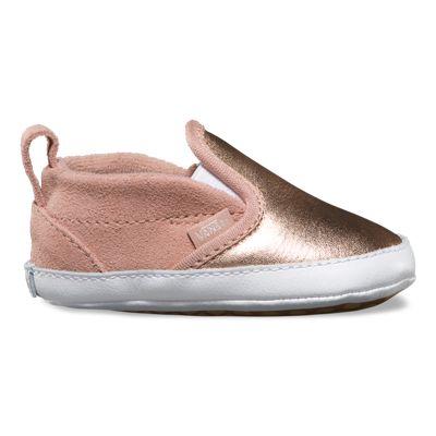 Vans Metallic Slip-on V Crib (metallic Rose Gold)