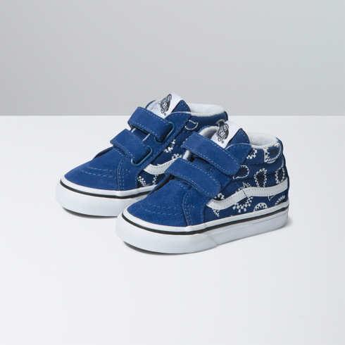 Vans Toddler Sk8-mid Reissue V (check Paisley Navy)