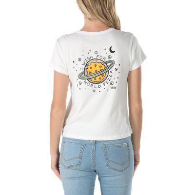 Vans World Pizza Baby Tee (marshmallow)