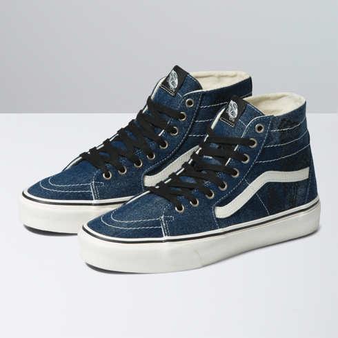 Vans Sk8-hi Tapered (denim Embroidery Navy/white)