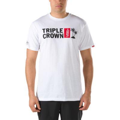 Vans Mens Shoes Skate Shoes Mens Shoes Mens Sandals Triple Crown T-shirt (white)