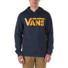 Vans Mens Shoes Skate Shoes Mens Shoes Mens Sandals Classic Pullover Hoodie (black Iris/mineral Yellow)