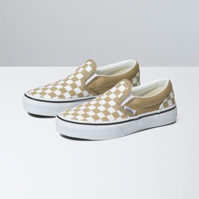 Vans Kids Checkerboard Classic Slip-on (cornstalk)