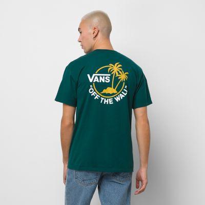 Vans Classic Mini Dual Palm T-shirt (botanical Garden/white/yolk Yellow)