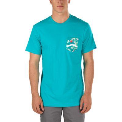 Vans Side Stripe Pocket T-shirt (teal-baltic Decay Palm)