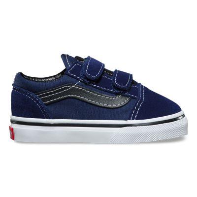 Vans Toddler Old Skool V (medieval Blue Black)