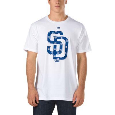 Vans Mlb Vans Pattern Lockup (san Diego/padres/white)