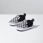 Vans Infant Checkerboard Slip-on V Crib (black/true White)