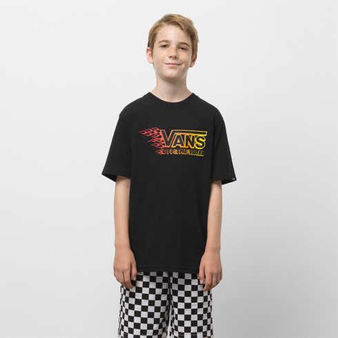 Vans Boys Metallic Flame T-shirt (black)