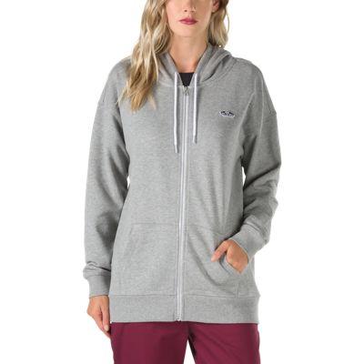 Vans Intercept Oversized Zip Hoodie (cement Heather)