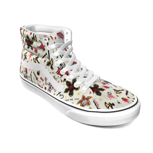 Vans X Stranger Things Customs Hellfire Club Sk8-hi (customs)