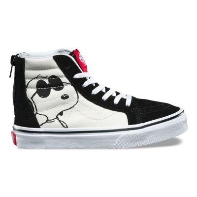 Vans Kids Vans X Peanuts Sk8-hi Zip (joe Cool/black)