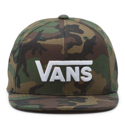 Vans Boys Drop V Snapback Hat (classic Camo)