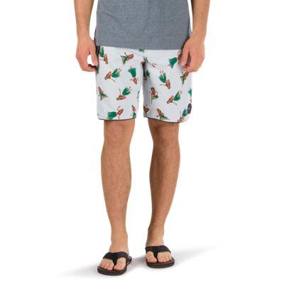 Vans Mixed Scallop Boardshort (white Hula Daze)