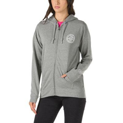 Vans 2018 Vuso Logo Zip Hoodie (grey Heather)