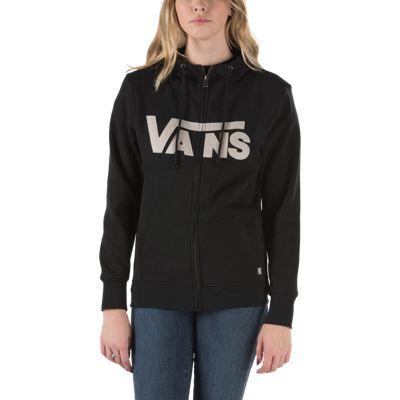 Vans Mens Shoes Skate Shoes Mens Shoes Mens Sandals Rumor Has It Zip Hoodie (black) Womens Sweatshirts