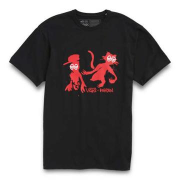 Vans Krooked By Natas For Ray Off The Wall Classic Tee (black)