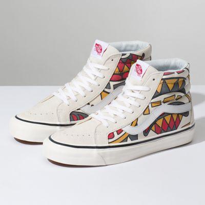 Vans Anaheim Factory Sk8-hi 38 Dx (og White Hey Mon!)