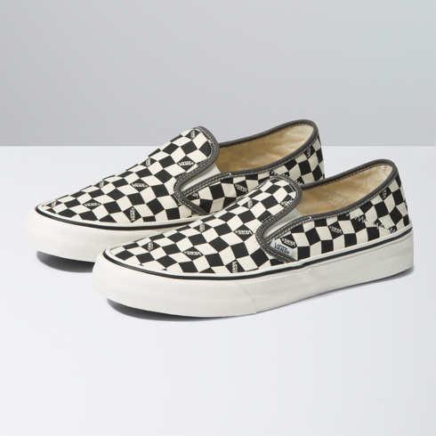 Vans Slip-on Vr3 Sf (checkerboard Black/marshmallow)