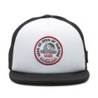 Vans Boys 2017 Vuso Lock Up Trucker Hat (white-black)