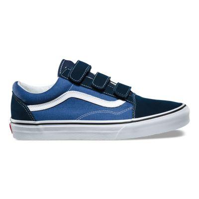 Vans Suede Canvas Old Skool V (dress Blues/true Navy)