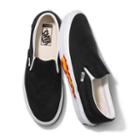 Vans Customs Black Flame Foxing Slip-on (customs)