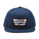 Vans Full Patch Snapback Hat (dress Blues-rhubarb)