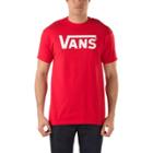 Vans Mens Shoes Skate Shoes Mens Shoes Mens Sandals Classic Tee (red/white)