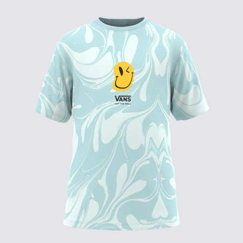 Vans Little Kids Marble T-shirt (blue Glow)
