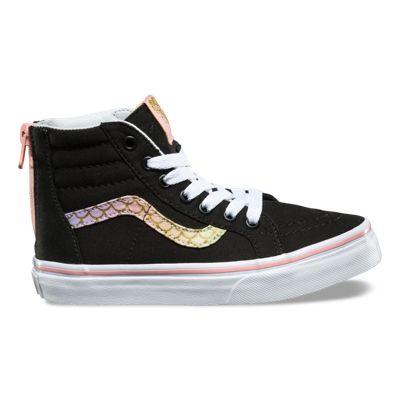 Vans Kids Mermaid Sk8-hi Zip (rainbow/gold)