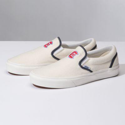 Vans Mlb Wool Slip-on (cubs True White Blue Nights)