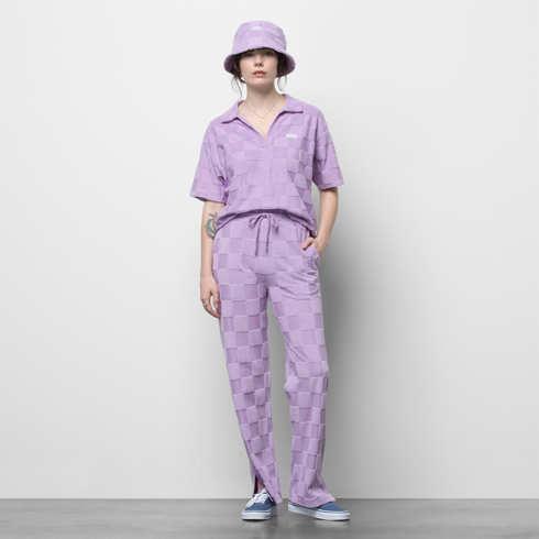 Vans Teri Split Terry Cloth Pant (lavender Fog)