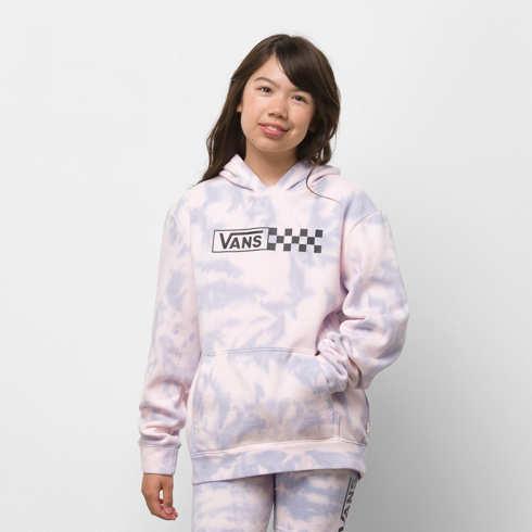 Vans Kids Chalkboard Wash Bff Hoodie (languid Lavender/water Wash)