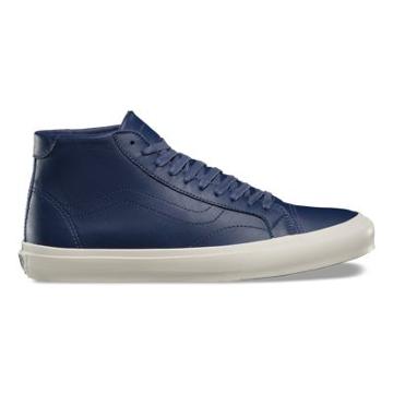 Vans Leather Court Mid Dx (crown Blue)