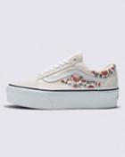 Vans Floral Embroidery Old Skool Stackform Shoe (sea Salt)