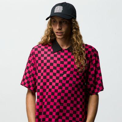 Vans Checker Camp Short Sleeve Buttondown Shirt (jazzy/black)