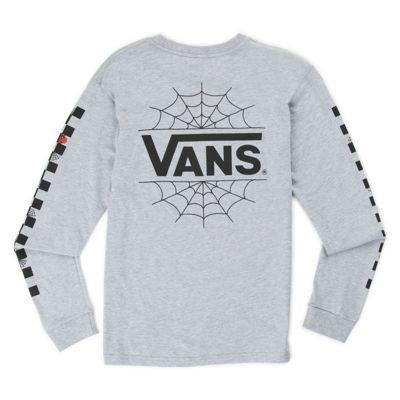 Vans Boys Vans X Marvel Spider-man Long Sleeve T-shirt (athletic Heather)