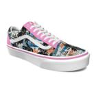 Vans Customs Prism Pink Aloha Old Skool Platform (customs)