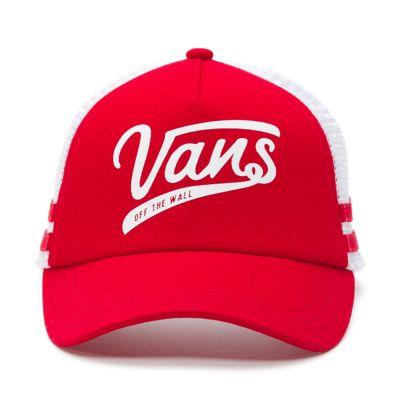 Vans Ol Sport Mesh Trucker Hat (racing Red)