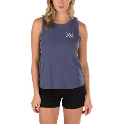 Vans Merit Badge Muscle Tee (crown Blue)