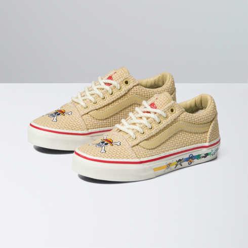 Vans X One Piece Kids Old Skool Shoe (straw Hat Crew Multi)