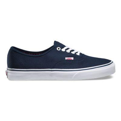 Vans Twill Gingham Authentic (dress Blues/true White)